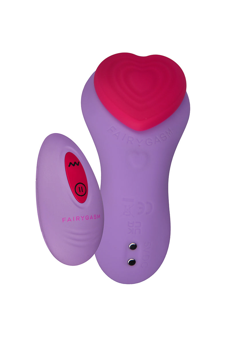 Stimulateur télécommandé de culotte HeartGem violet