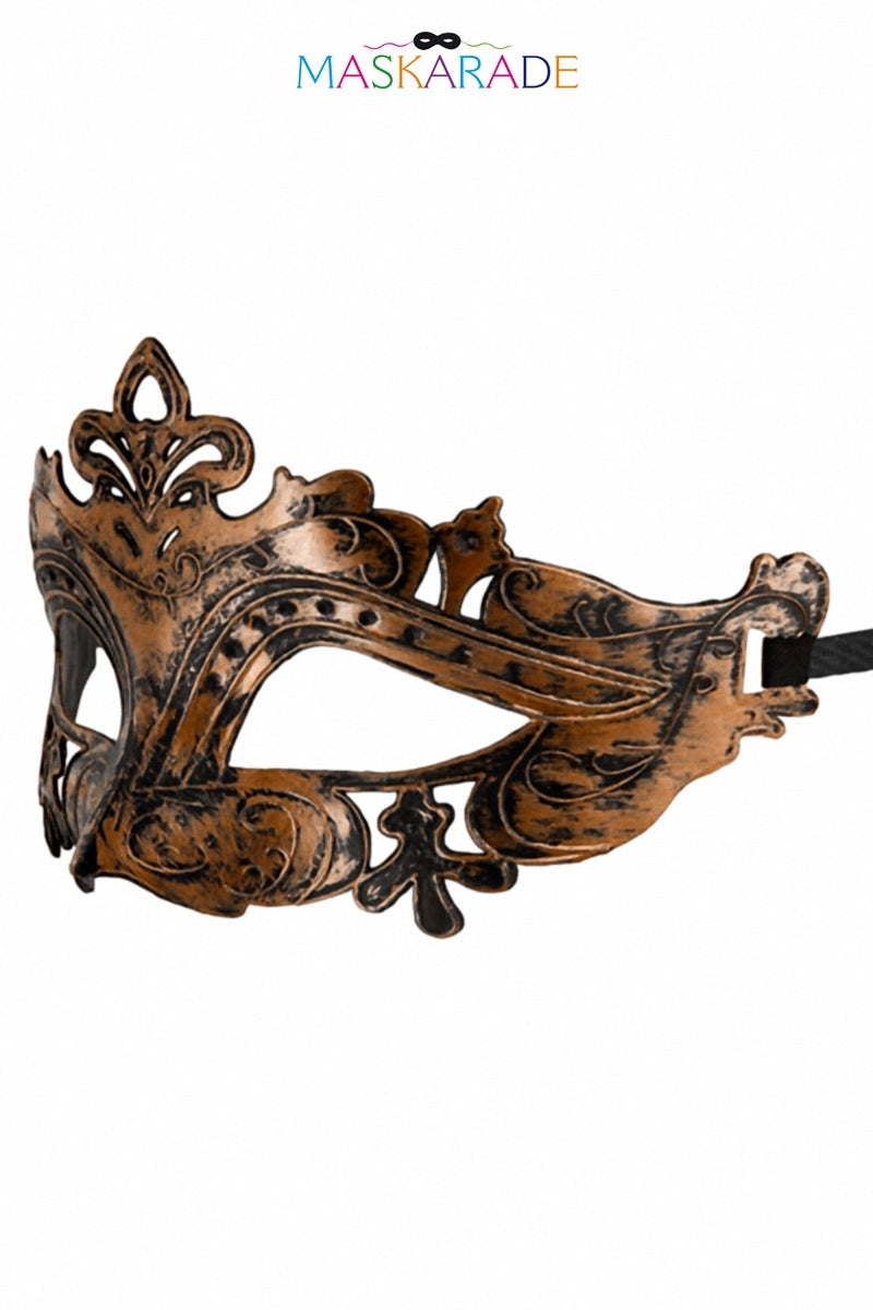 Loup semi-rigide cuivré ou argenté Hamlet