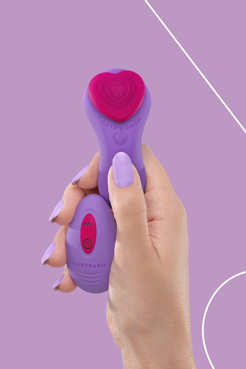 Stimulateur télécommandé de culotte HeartGem violet