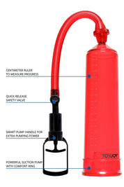 Pompe à pénis ToyJoy Power Pump rouge