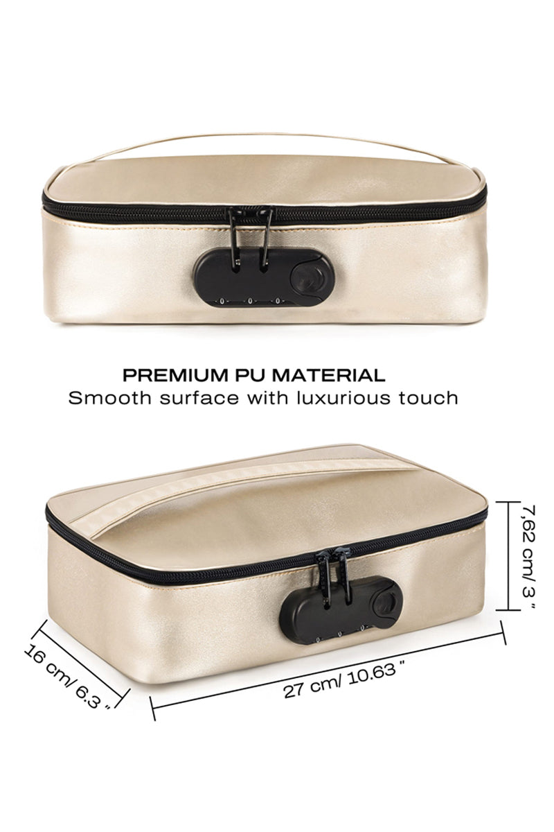 Discreet box luxury gold
