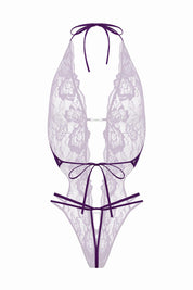 Body string ouvert Renee violet - Christine